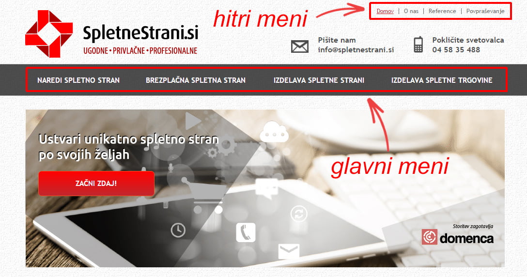Načrtovanje spletne strani