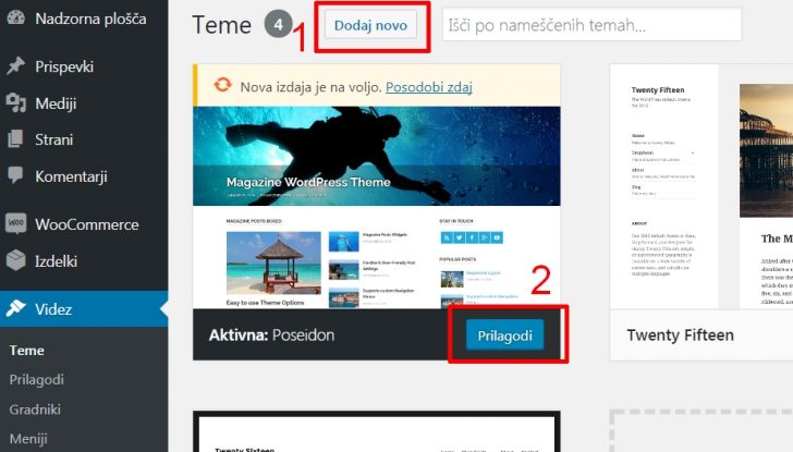 WooCommerce tema
