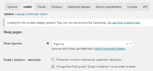 Nastavitve WooCommerce, korak 3