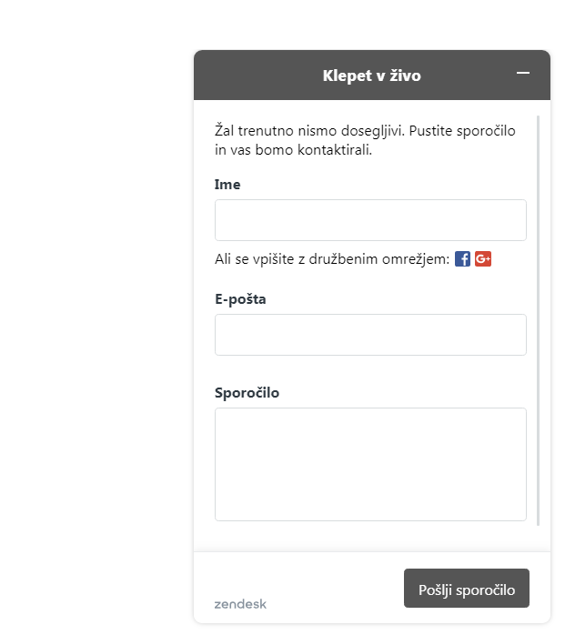Navodila za klepet v živo v WordPressu, korak 3