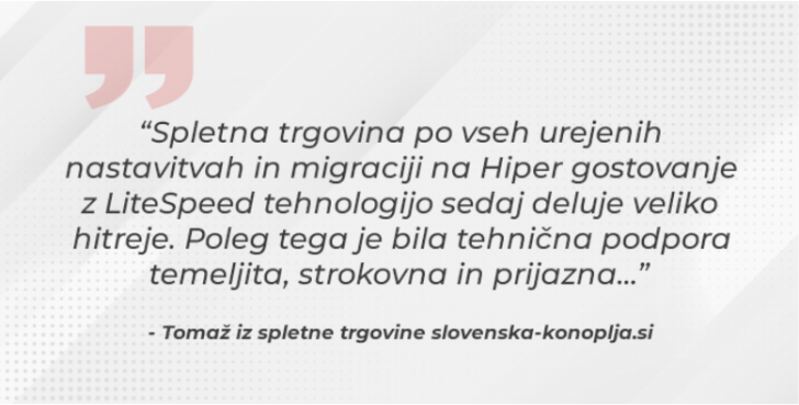 Domenca pohitritev spletne trgovine